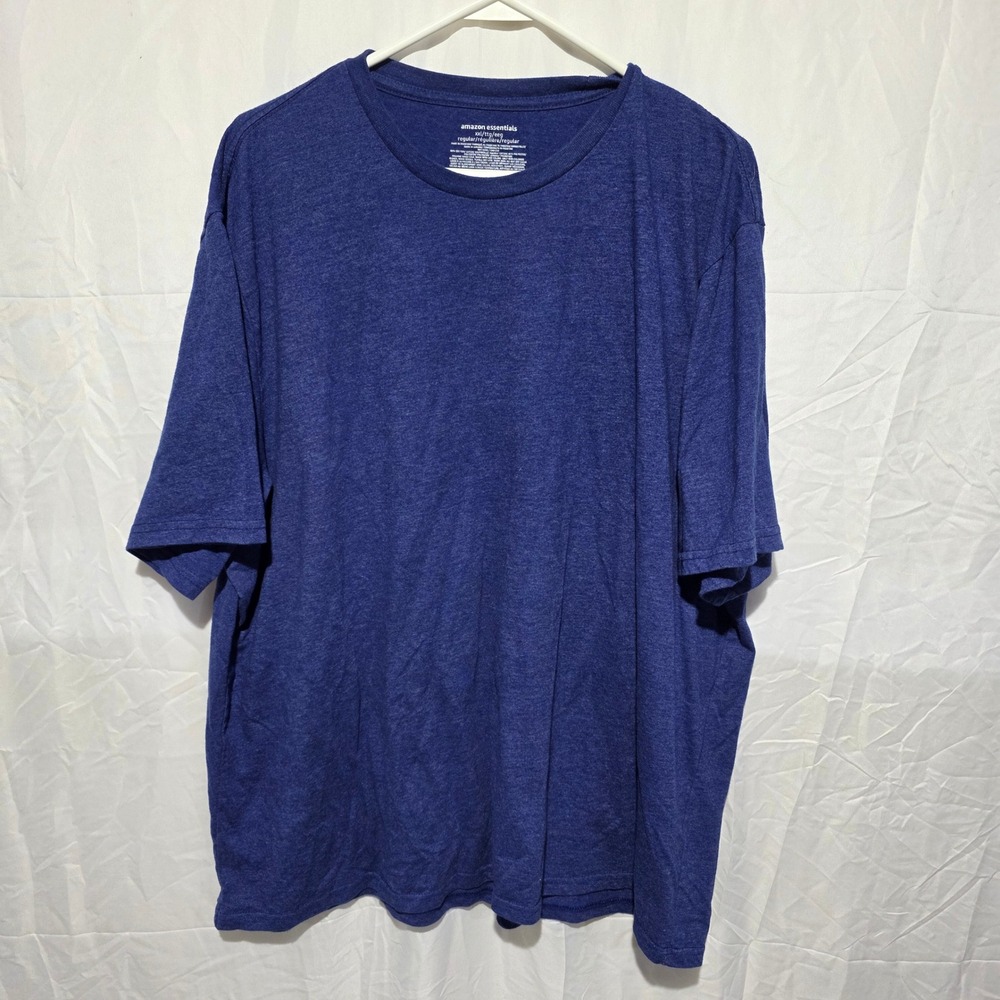 Amazon Essentials Mens XXL Shirt Bundle Blue Green Grey Henley Tee 3 Pack